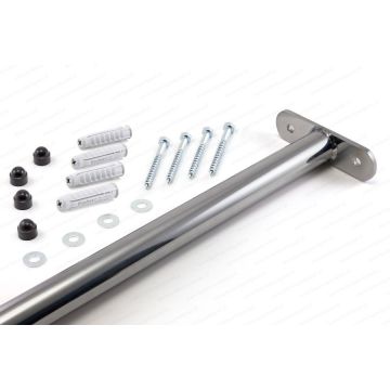Duikelstang metaal 90 cm RVS