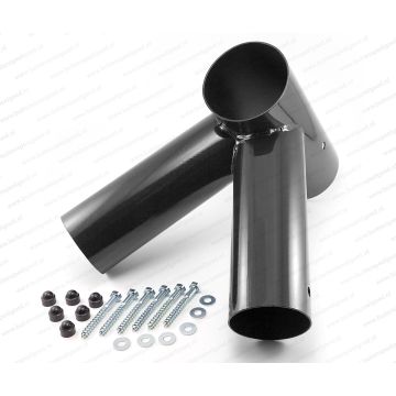 Hoekverbinding Schommel Recht(90º) rond 100/80mm zwart