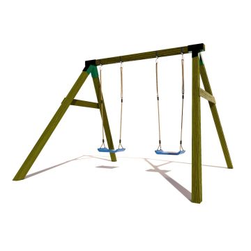 Houten Schommel BK Vierkant Hout Dubbel