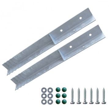Paalanker hoek set van 2 stuks