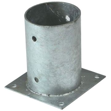 Paalhouder met plaat Ø 81mm