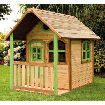 Houten Speelhuisje AXI Alex buiten