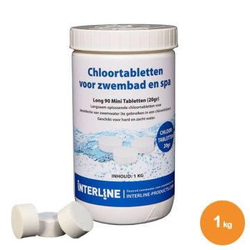 Chloor 1KG 20 grams tabletten interline