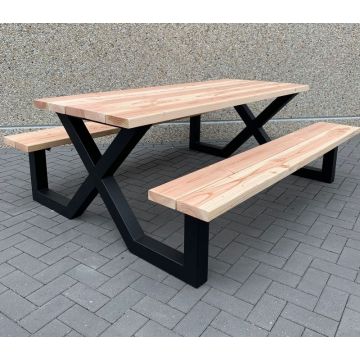 Houten Douglas Picknicktafel Model X
