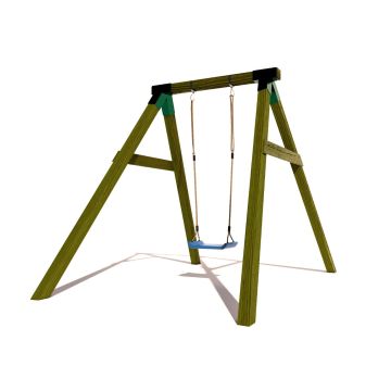 Houten Schommel BK Vierkant Hout Enkel