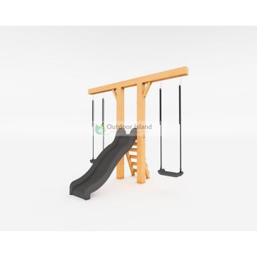 Houten Schommel Douglas Goofy antraciet