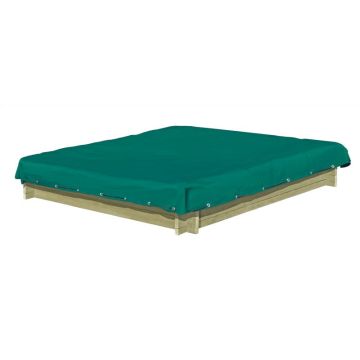 Zandbak Afdekhoes Groen 180x180 cm PVC