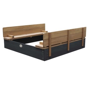 Houten zandbak Axi Ella XL Bruin antraciet