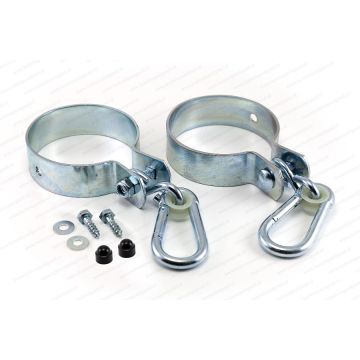 Schommelhaak rond met karabijnhaak 100mm(2 stuks)