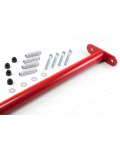 Duikelstang metaal 90 cm rood met bevestigingsmaterialen