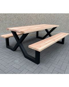 Houten Douglas Picknicktafel Model X