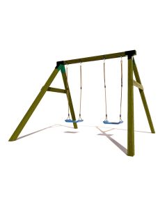 Houten Schommel BK Vierkant Hout Dubbel