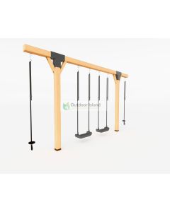Houten Schommel Douglas Mickey antraciet 400 cm