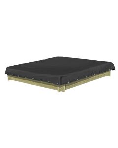 Zandbak Afdekhoes Zwart 150x150 cm PVC