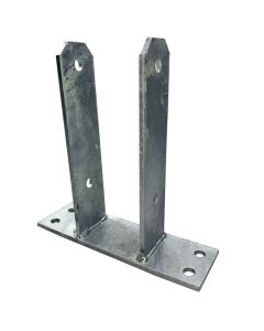 Paalhouder U-anker 121mm