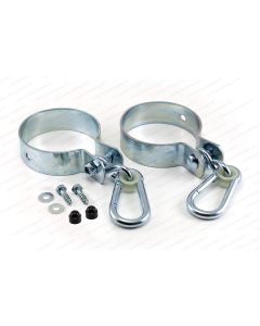 Schommelhaak rond met karabijnhaak 100mm(2 stuks)