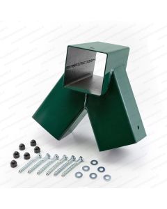 Hoekverbinding Vierkant Schommel recht 90x90mm groen