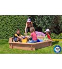 Houten zandbak Zeshoekig 230 cm