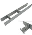 Verstelbare paalhouder H-Anker 91 - 140 mm