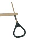 Houten Ringtrapeze met Kunststof Ringen Groen