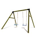 Houten Schommel BK Black Rondhout Dubbel