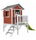 Houten speelhuisje Sunny Lodge XL RoodWit_Hoofdfoto