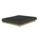 Zandbak Afdekhoes Zwart 180x180 cm PVC