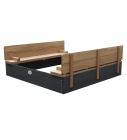 Houten zandbak Axi Ella XL Bruin antraciet