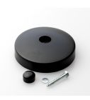 Paalkap rond kunststof 100 mm zwart