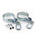Schommelhaak rond met karabijnhaak 100mm(2 stuks)