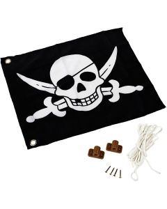 Piraten vlag met hijssysteem
