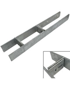 Verstelbare paalhouder H-Anker 91 - 140 mm