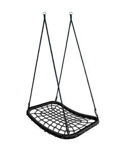 Nestschommel zwart Ovaal 120x80 cm BK
