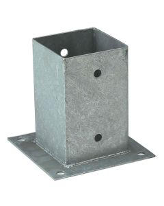 Paalhouder met plaat 91x91mm