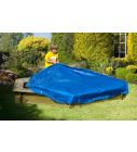 Zandbak Afdekhoes blauw zeshoekig 230 cm