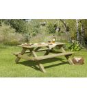 Houten Picknicktafel 180 x 170 x 75 cm