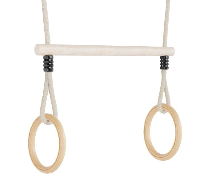 Salta PlayPro accessoire houten ringtrapeze met houten ringen