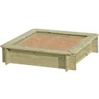 Houten zandbak 120 x 120 x 25 cm
