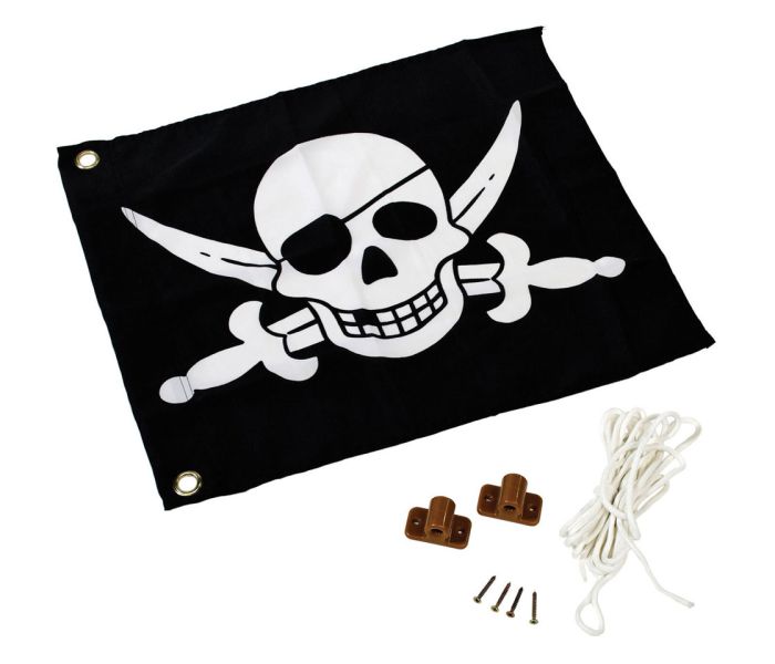 Piraten vlag met hijssysteem