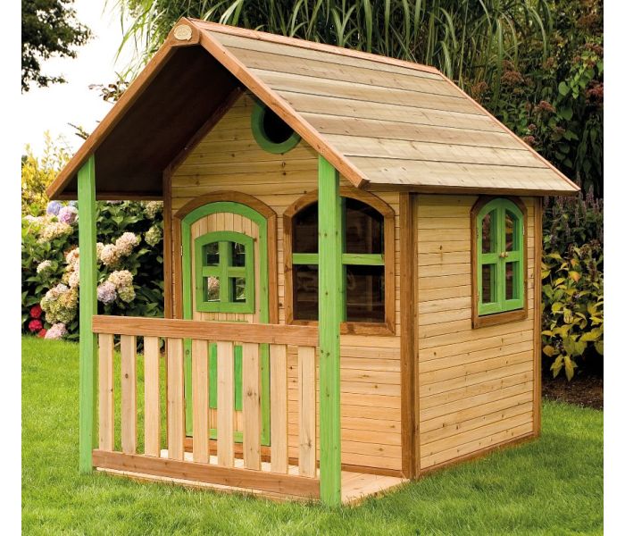 Houten Speelhuisje AXI Alex buiten