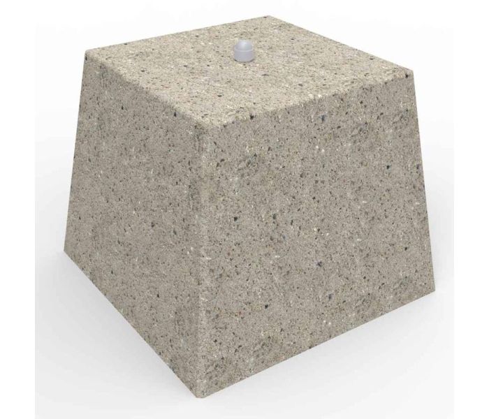 Betonblok 28 cm met schroefdraad M12