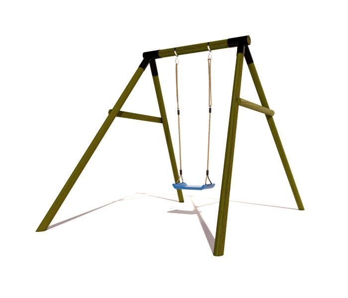 Houten Schommel BK Black Rondhout Enkel V2