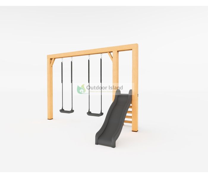 Houten Schommel Douglas Scar antraciet