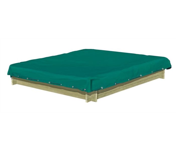 Zandbak Afdekhoes Groen 180x180 cm PVC