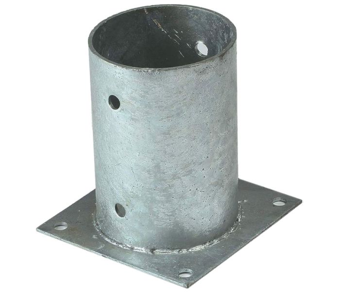 Paalhouder met plaat Ø 121mm